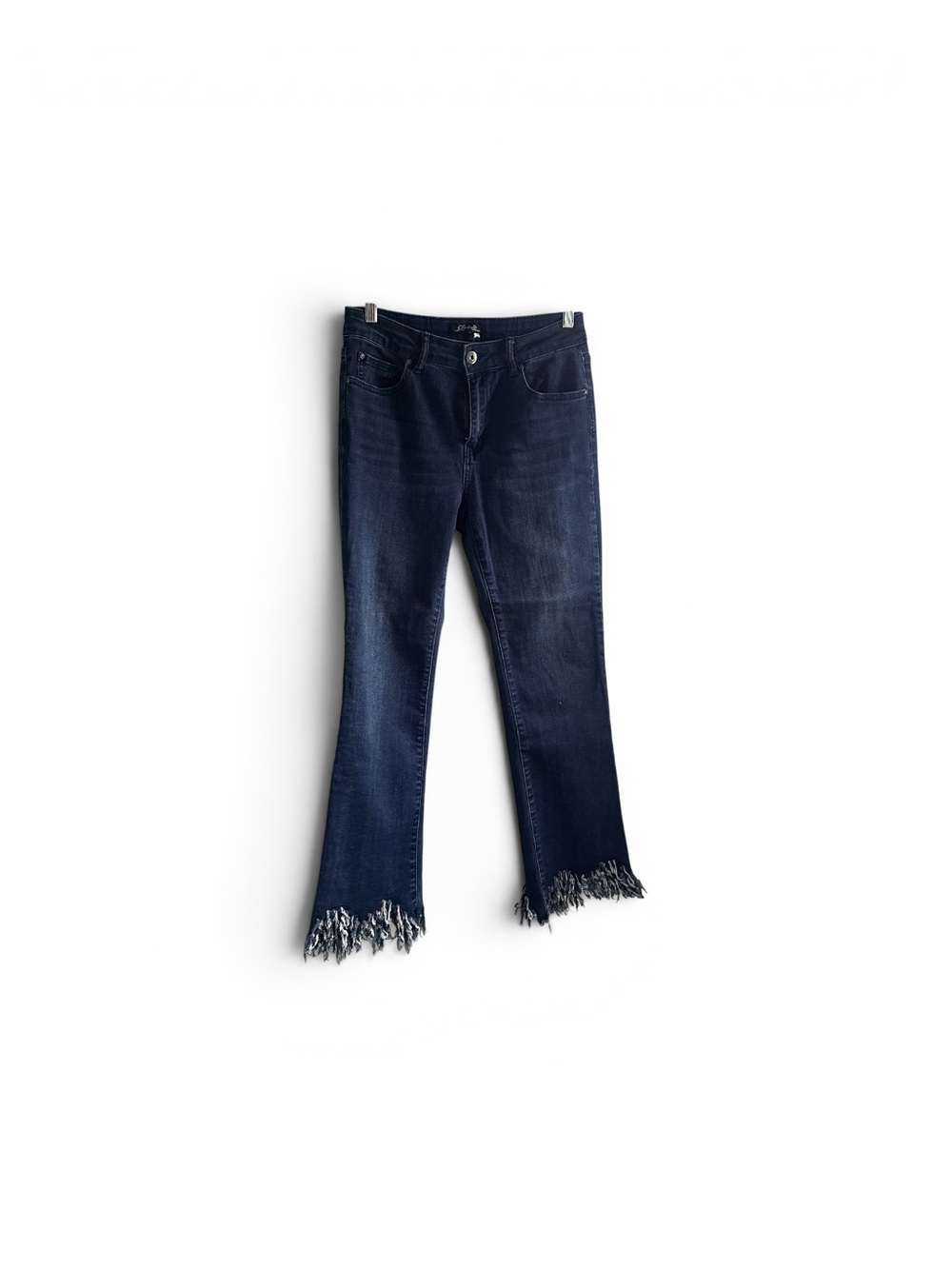 Charlie B Collection Blue Fringe Hem Jeans
 - Size 6
